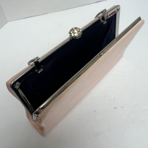 Chic Blush Clutch with Silver Accents - Picture 4 of 7